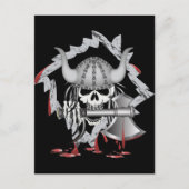 Viking Skull Briefkaart (Voorkant)
