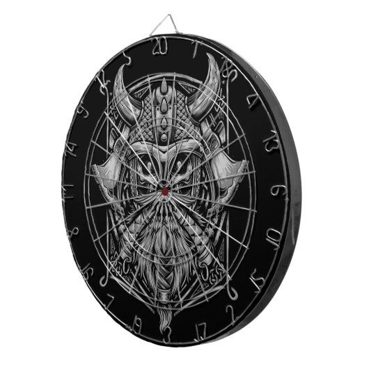 Viking Skull Dartboard Dartbord (Voorkant Rechts)