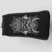 Viking Skull Golf Head Hoesje Golfheadcover (Voorkant)