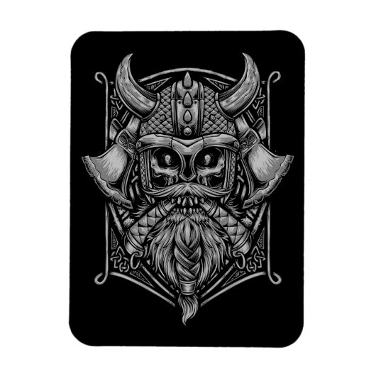 Viking Skull Magnet Magneet (Verticaal)