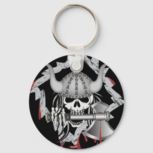Viking Skull Sleutelhanger (Voorkant)