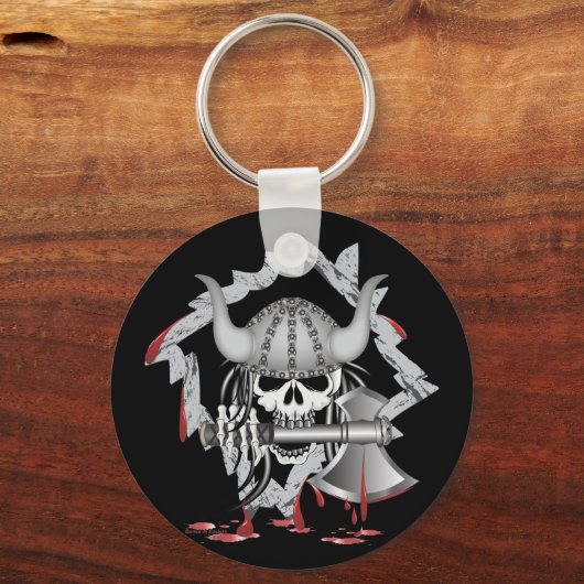 Viking Skull Sleutelhanger (Voorkant)