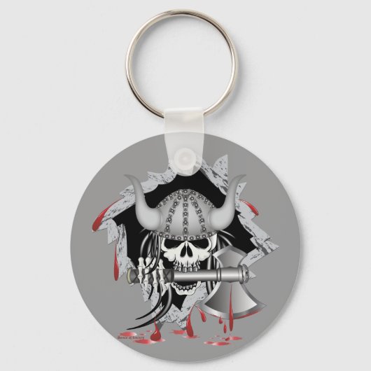 Viking Skull Sleutelhanger (Voorkant)