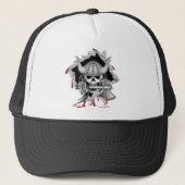 Viking Skull Trucker Pet (Voorkant)