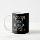 Viking Skull Victory Or Valhalla Koffiemok (Links)