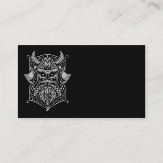 Viking Skull Visitekaartjes (Voorkant)