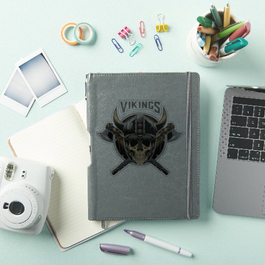 Viking Skull Warrior Sticker (iPad Cover)