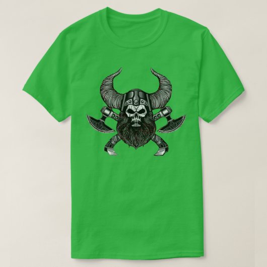 Viking Skull Warrior Zee Ruler Ragnar Vikings Clas T-shirt (Design voorkant)