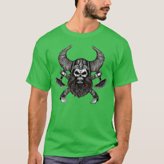 Viking Skull Warrior Zee Ruler Ragnar Vikings Clas T-shirt