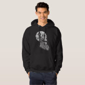 Viking Skull Weird Bizarre Fun Dark Hoodie (Voorkant volledig)