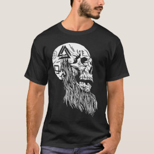 Viking Skull Weird Bizarre Fun Dark T-shirt
