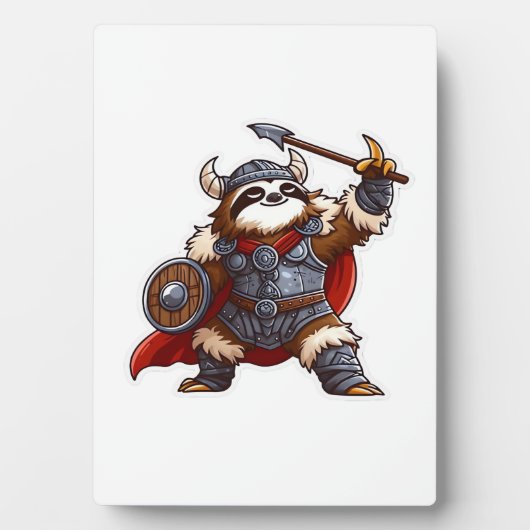 viking sloth Oversized T-Shirt Fotoplaat (voorkant)