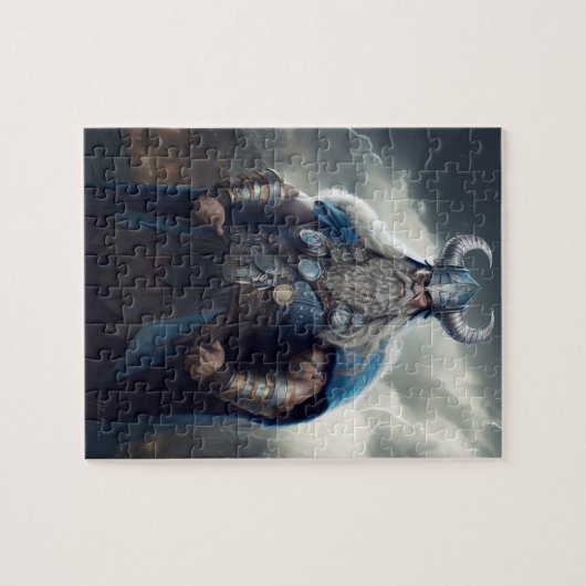 Viking Standing Triumphant Puzzle Legpuzzel (Horizontaal)