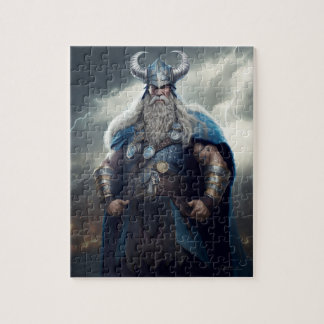 Viking Standing Triumphant Puzzle Legpuzzel