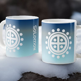 Viking Sun Wheel Symbool - gepersonaliseerd Grote Koffiekop