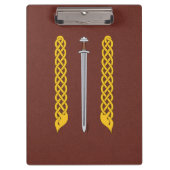 Viking Sword en Plaitwork Klembord (Voorkant)