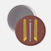 Viking Sword en Plaitwork Magneet (Voorkant / Achterkant)