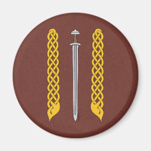 Viking Sword en Plaitwork Magneet