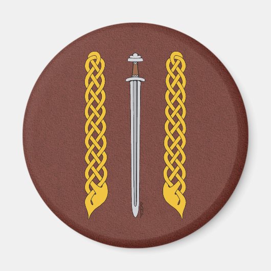 Viking Sword en Plaitwork Magneet (Voorkant)