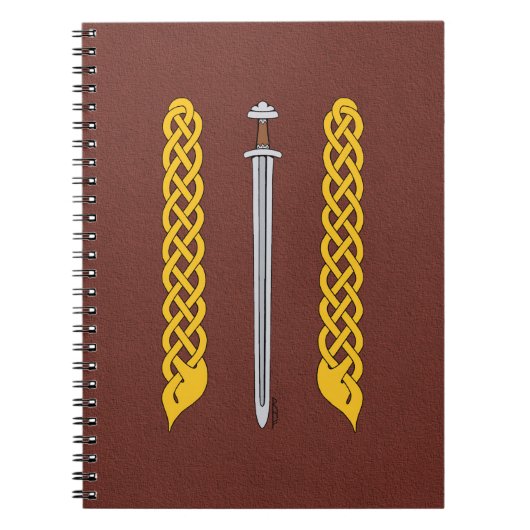 Viking Sword en Plaitwork Notitieboek (Voorkant)