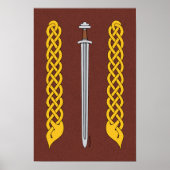 Viking Sword en Plaitwork Poster (Voorkant)