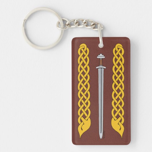 Viking Sword en Plaitwork Sleutelhanger (Voorkant)