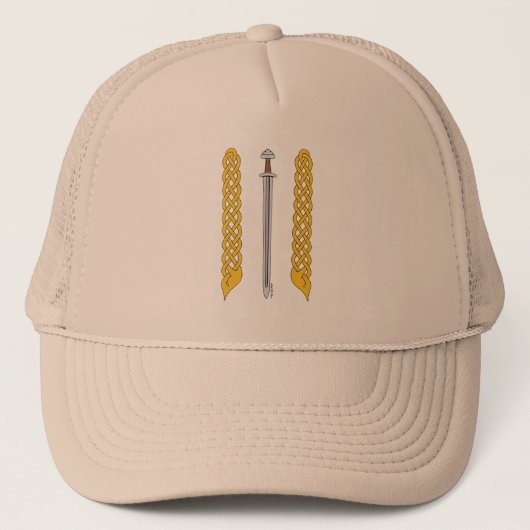 Viking Sword en Plaitwork Trucker Pet (Voorkant)