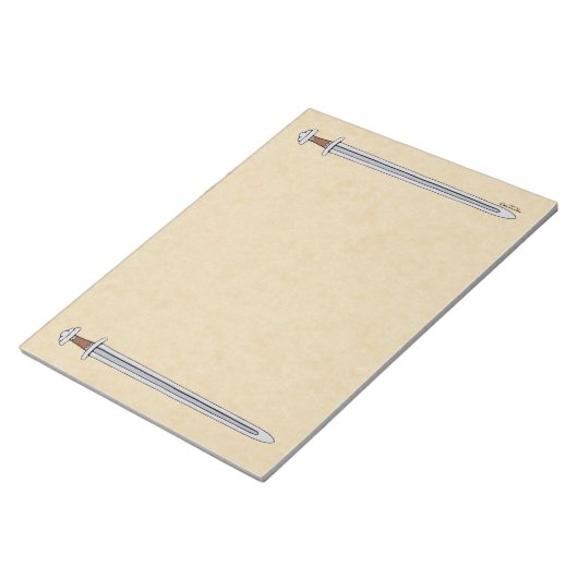 Viking Sword Notitieblok (Schuin)