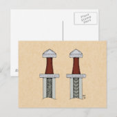 Viking Sword Pattern Welding Briefkaart (Voorkant / Achterkant)