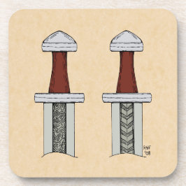 Viking Sword Pattern Welding Onderzetter