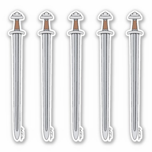 Viking Sword Sticker (Voorkant)