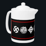 Viking Symbols Teapot Theepot<br><div class="desc">Viking Symbolen Teapot..</div>