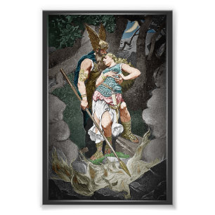 VIKING THEMA BRUILOFT JUBILEUM FOTO AFDRUK