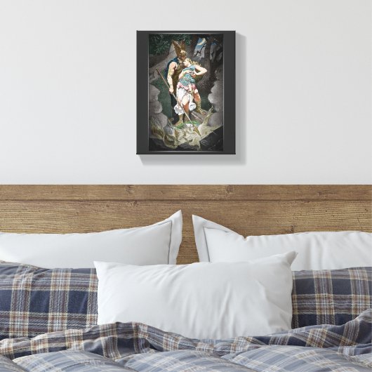 VIKING THEMA HUWELIJKSVERJAARDAG CANVAS AFDRUK (Insitu (Slaapkamer))