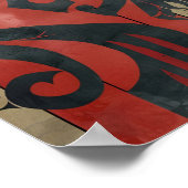 Viking thema ingewikkeld patroon poster (Hoek)