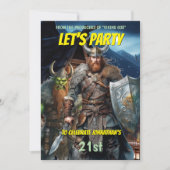 Viking-thema Noorse krijgers middeleeuwse fantasie Kaart (Voorkant)