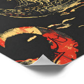 Viking thema oceaan scène poster (Hoek)