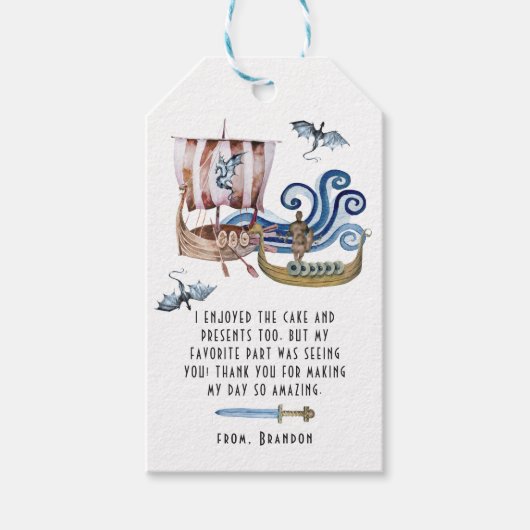 Viking Threadparty bedankt voor je steun Cadeaulabel (Voorkant)