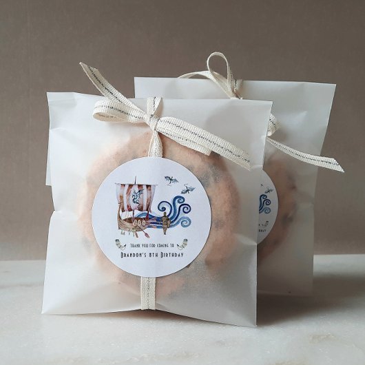 Viking Threadparty bedankt voor je steun Ronde Sticker