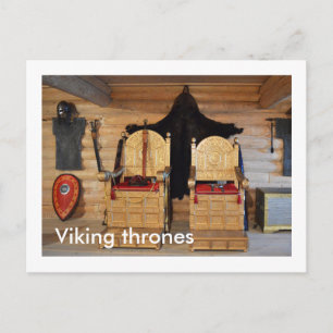 Viking thrones briefkaart