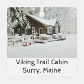 Viking Trail Kerstversiering Metalen Ornament (Voorkant)