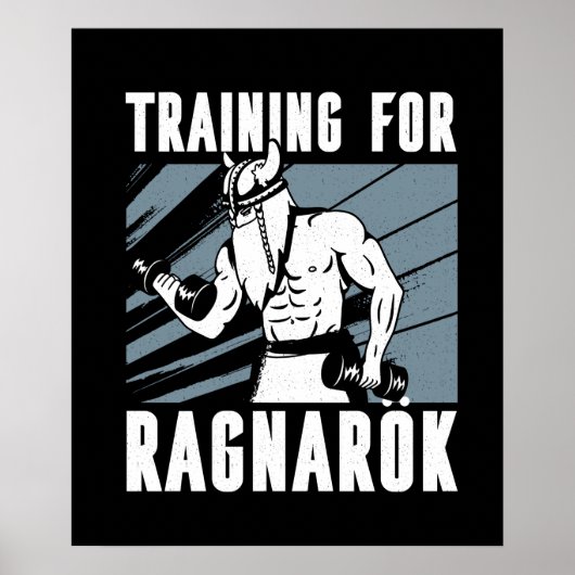 Viking-training voor Ragnarok Poster (Voorkant)