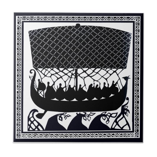 Viking Trip naar Paradise Tegeltje (Voorkant)