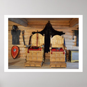 Viking troonkamer poster