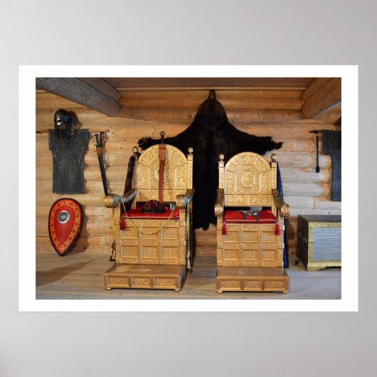 Viking troonkamer poster (Voorkant)