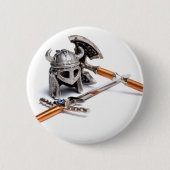 Viking-uitrusting Ronde Button 5,7 Cm (Voorkant)