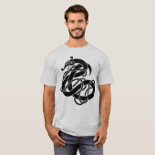Viking Urnes Style Snake T-shirt (Voorkant volledig)