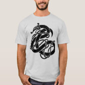 Viking Urnes Style Snake T-shirt (Voorkant)