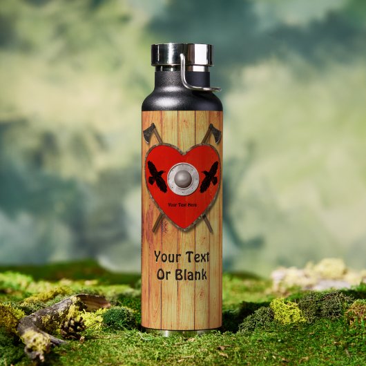 Viking Valentine - Raven Waterfles (Buiten (Gedraaid) )