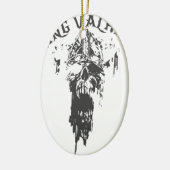 Viking Valhalla - Design 3 Keramisch Ornament (Links)